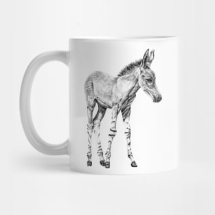 Somali wild ass foal illustration Mug